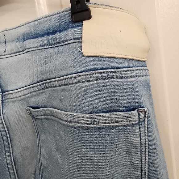 PAIGE Women's Blue Jeans Size 34 Light Wash - Picture 6 of 6